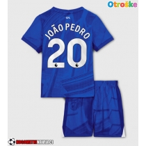 Otroške Nogometnih dresov Chelsea Joao Pedro #20 Domači 2025-26 Kratki rokavi (+ hlače)